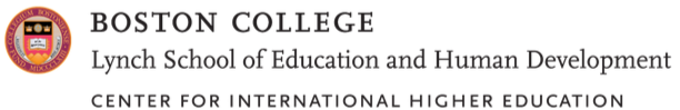 Boston College Lynch School of Education and Human Development Center for International Higher Education Logo