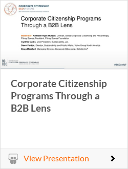 Corporate Citizenship Programs Through a B2B Lens