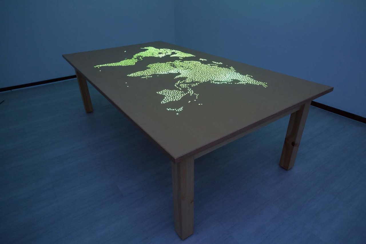 © Mona Hatoum (Beirut, Lebanon, 1952–), Plotting Table, 1998 Image courtesy of Barjeel Art Foundation, Sharjah