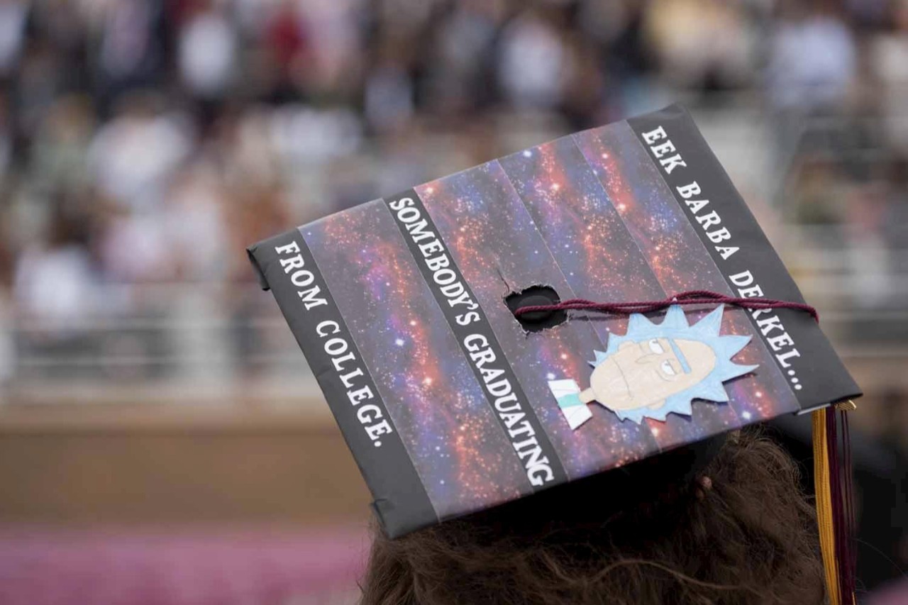 Eek...somebody's graduating from college
