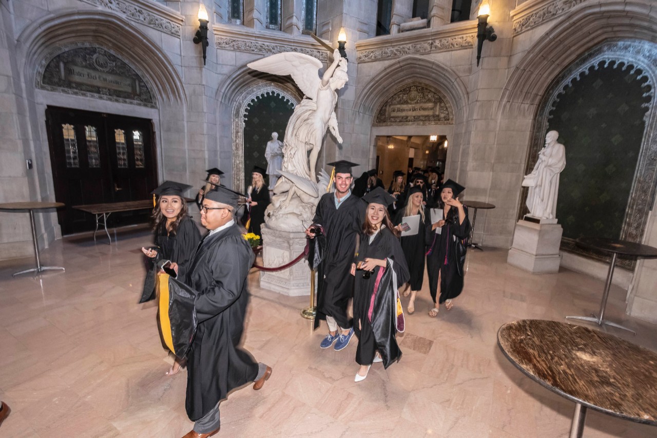 Procession through Gasson Rotunda Procession through Gasson Rotunda