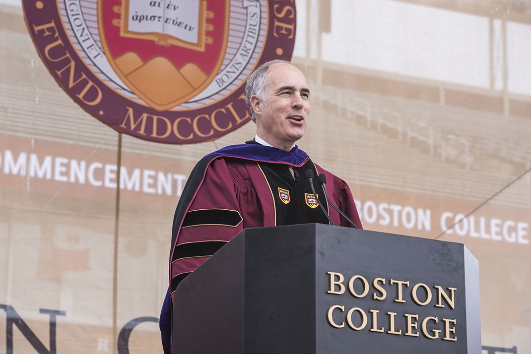 Commencement speaker, U.S. Senator Robert P. Casey Jr. addresses the graduates. Commencement speaker, U.S. Senator Robert P. Casey Jr. addresses the graduates.