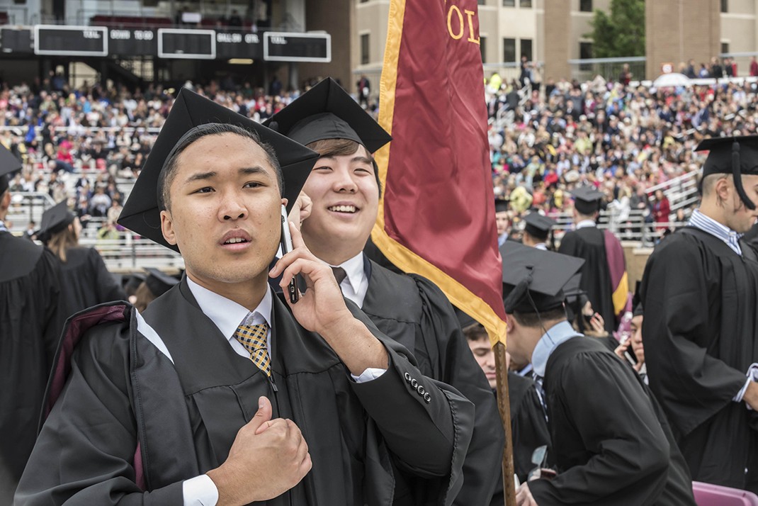Boston College Commencement 2017, Alumni Stadium Boston College Commencement 2017, Alumni Stadium