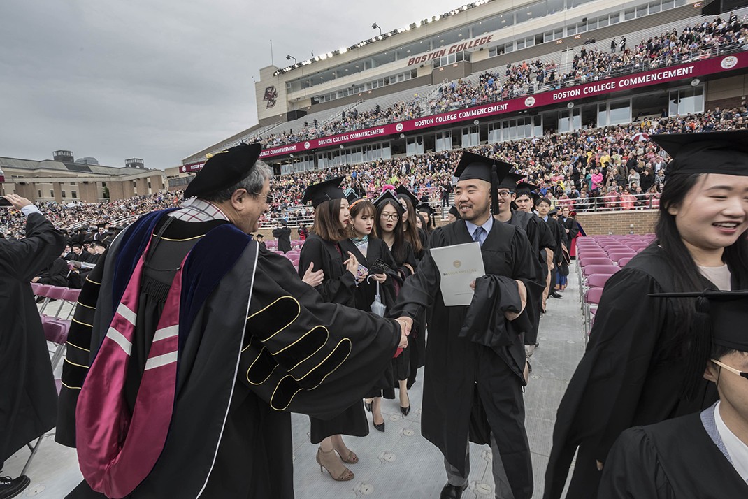 Boston College Commencement 2017, Alumni Stadium Boston College Commencement 2017, Alumni Stadium