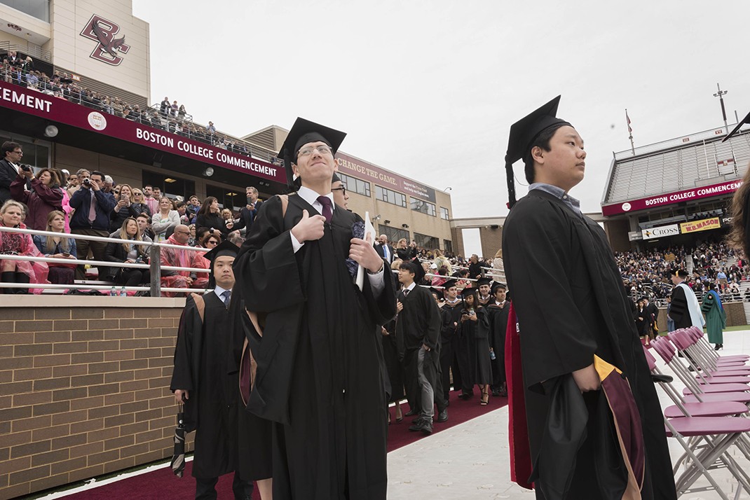 Boston College Commencement 2017, Alumni Stadium Boston College Commencement 2017, Alumni Stadium