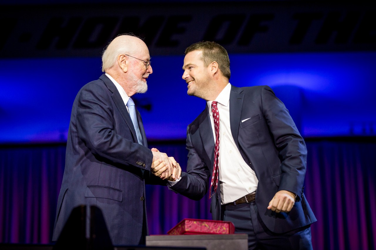 John Williams and Chris O'Donnell John Williams and Chris O'Donnell