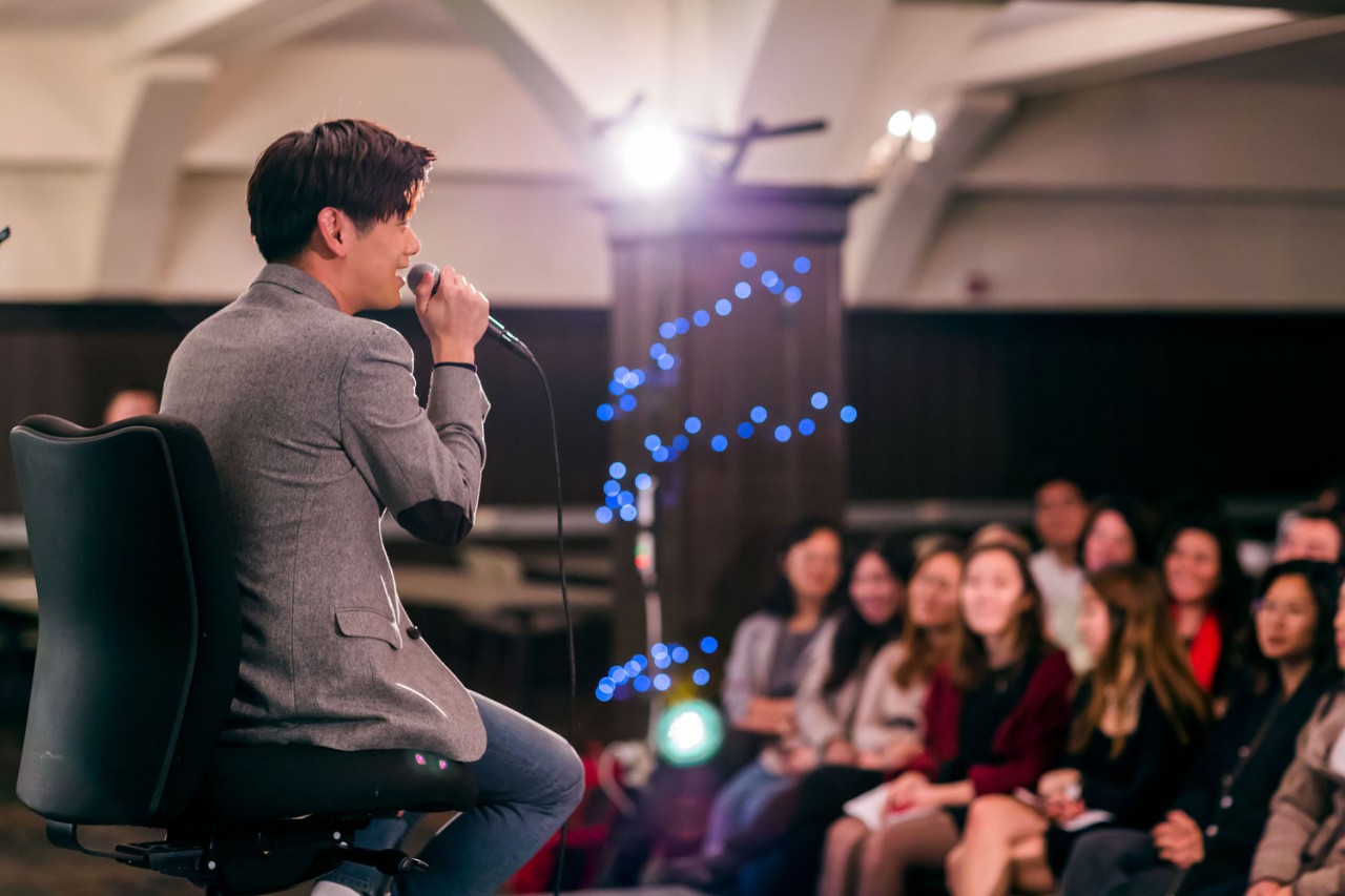 Alumnus and K-pop star Eric Nam at Boston College Alumnus and K-pop star Eric Nam at Boston College