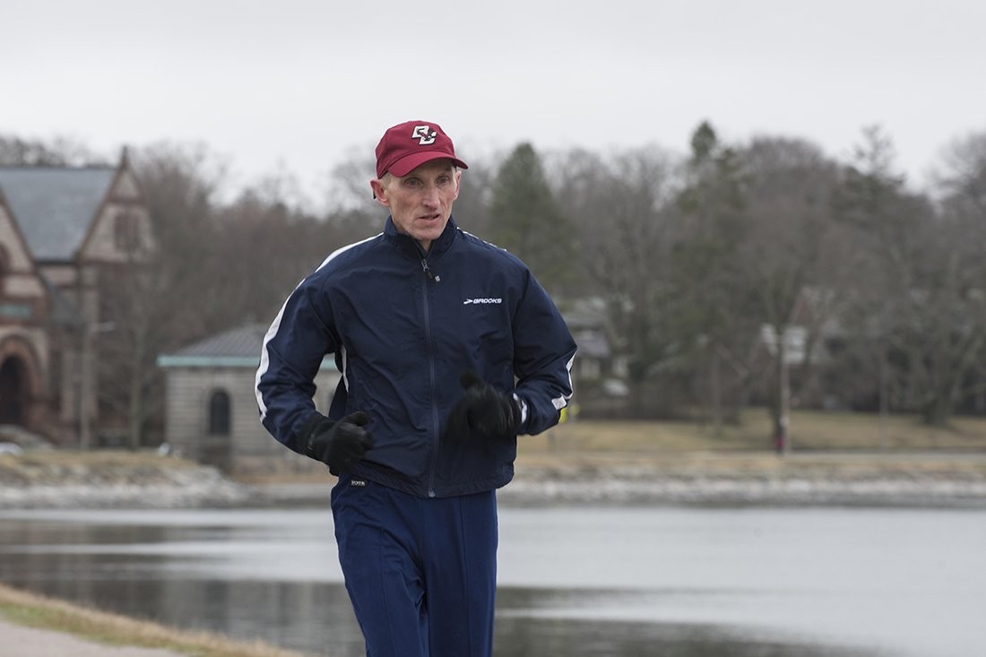 William Evans running outside