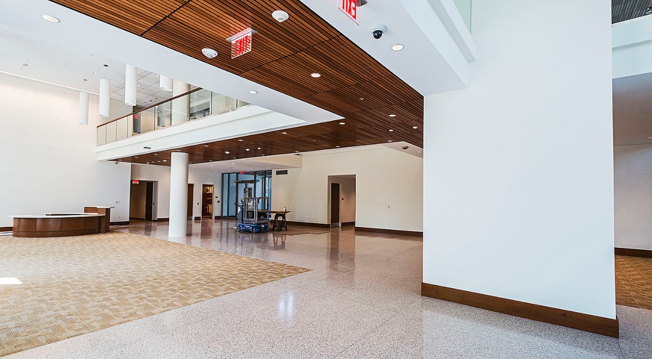 The lobby of the Thomas More Apartments. The lobby of the Thomas More Apartments.