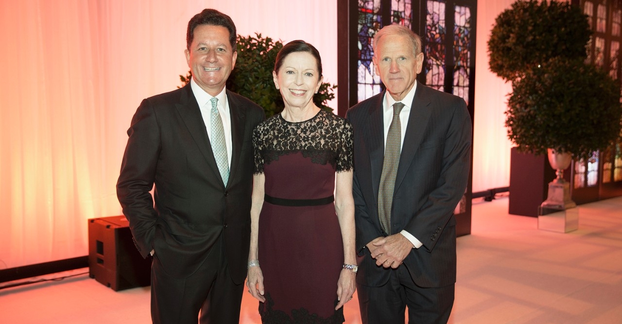 'Light the World' campaign co-chairs William J. Geary, Kathleen McGillycuddy, and Charles Clough. 'Light the World' campaign co-chairs William J. Geary, Kathleen McGillycuddy, and Charles Clough.