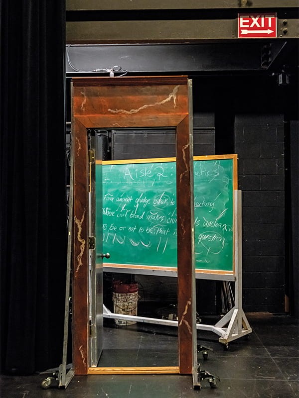 Backstage at the Bonn Studio Theater