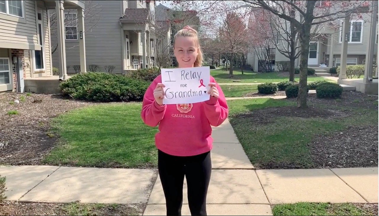 Student virtual relay for life participant