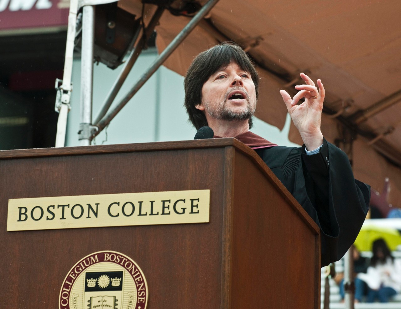 Ken Burns at Boston College in 2009 Ken Burns at Boston College in 2009