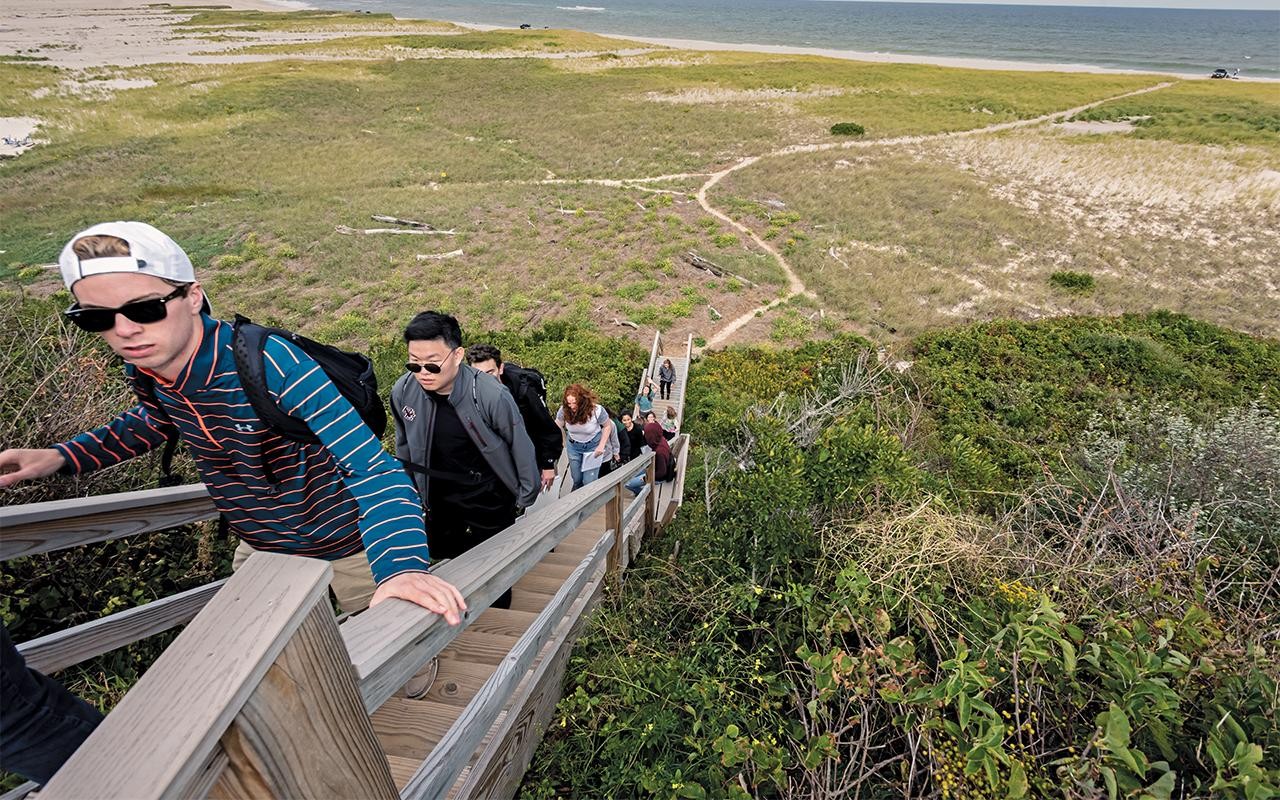 Students at Nauset Beach