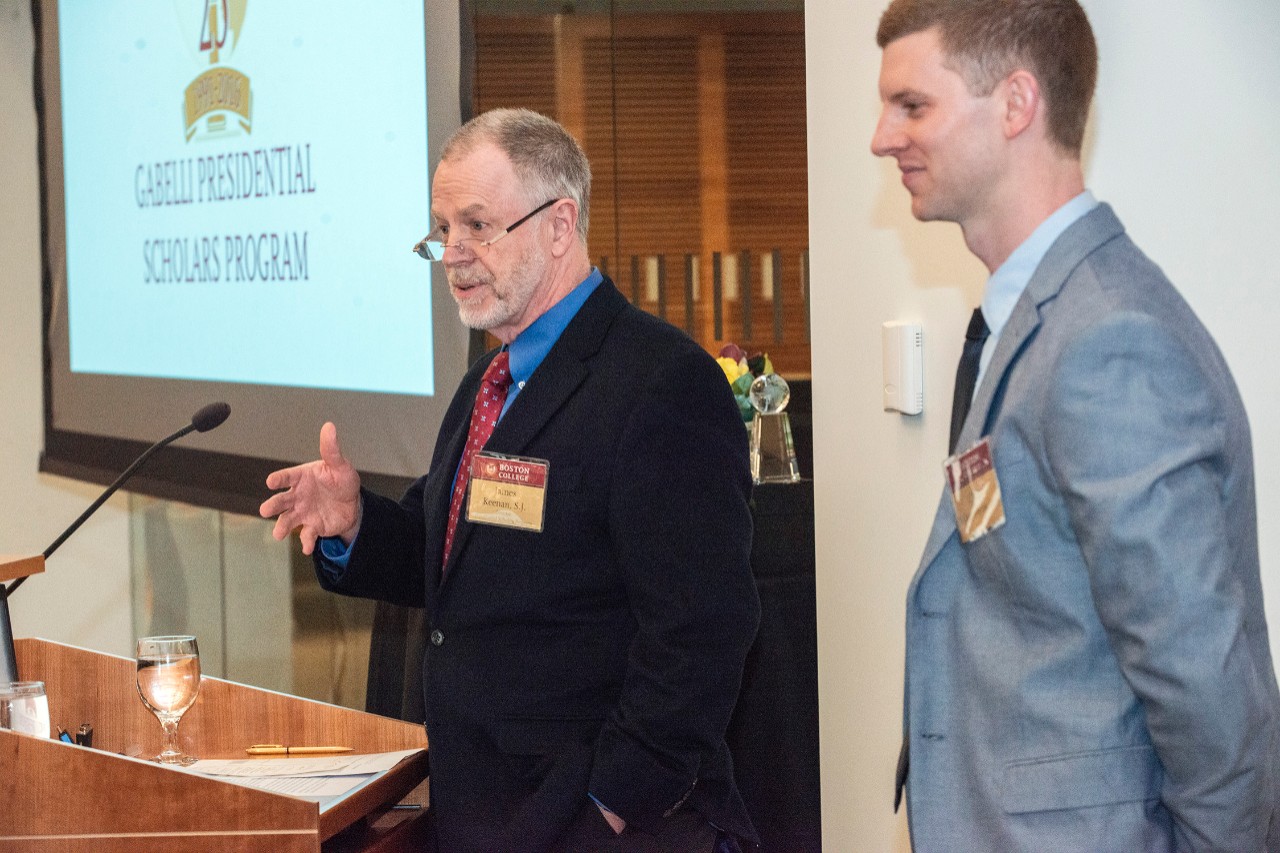 Fr. Keenan and GPSP alumnus Chris Wilson-Byrne
