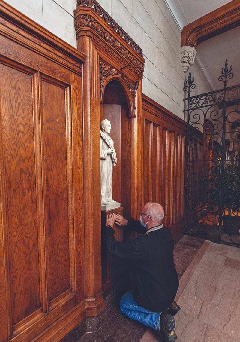 A statue of Saint Miki