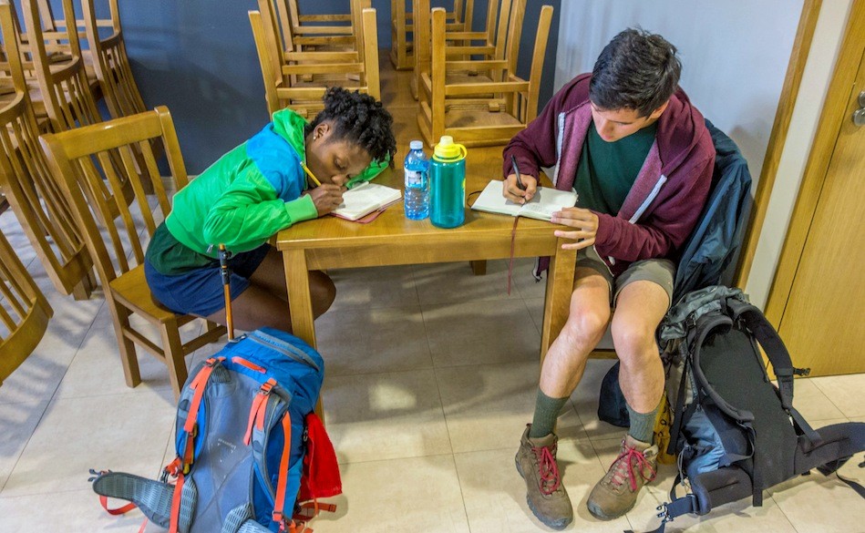 Journals Arnesia Banks ’16 and Holterman write in their journals