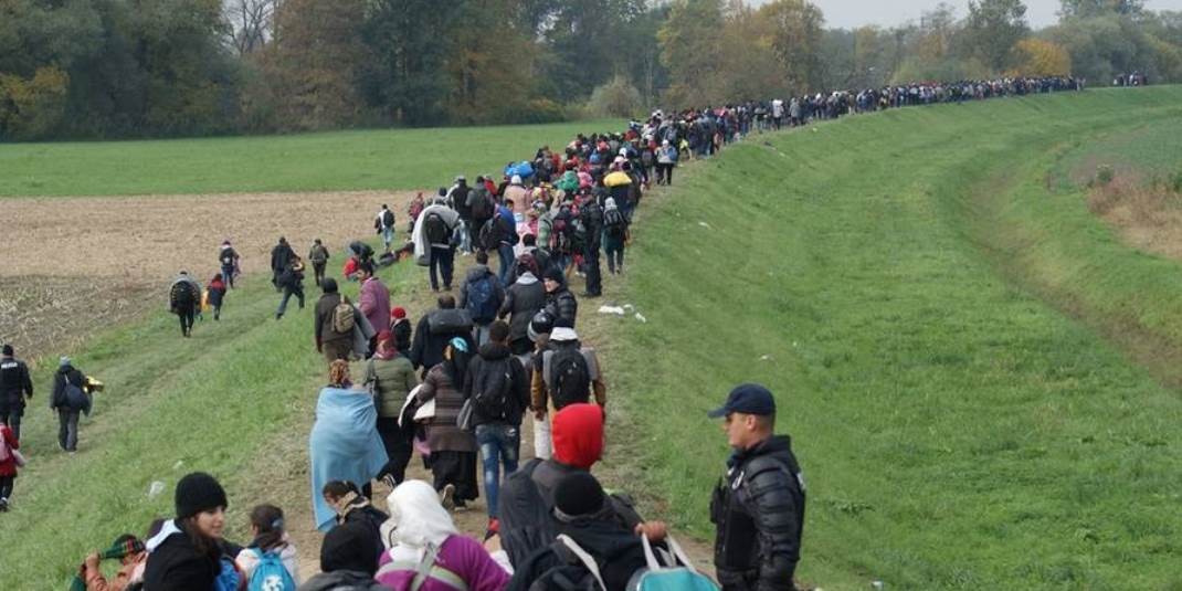 Migrants in Slovenia, 23 October 2015 Migrants in Slovenia, 23 October 2015