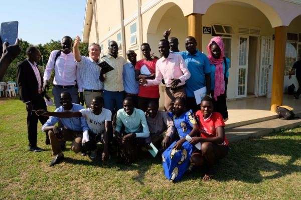 A group of people standing together