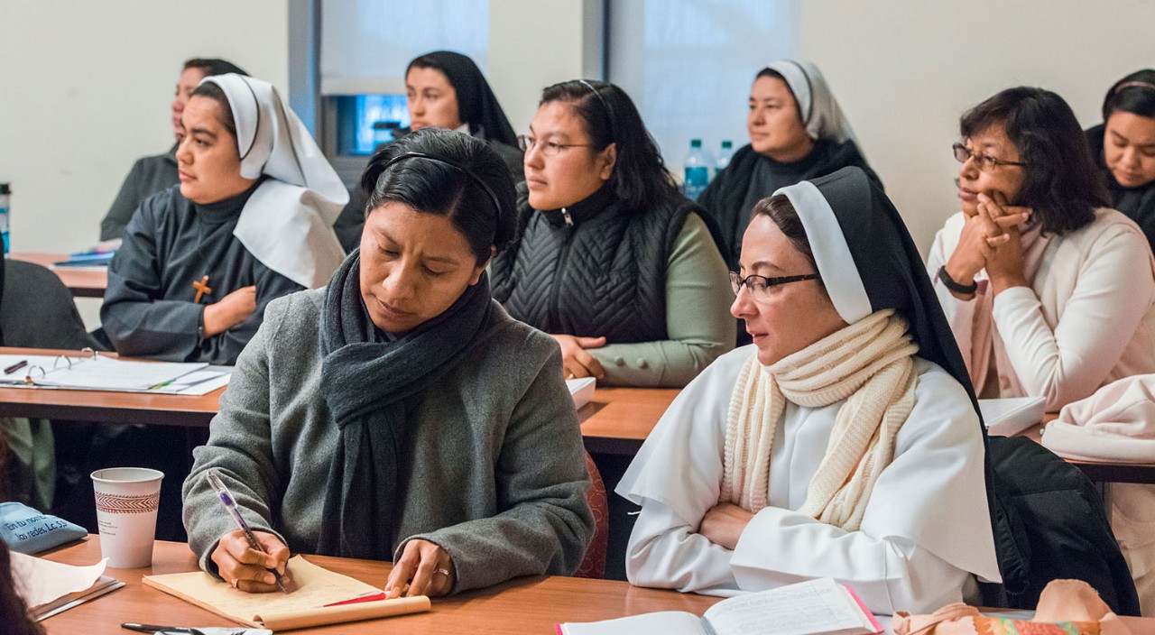 BC's Woods College hosts participants in the U.S.-Latin American Sisters Exchange Program for a week-long leadership program. BC's Woods College hosts participants in the U.S.-Latin American Sisters Exchange Program for a week-long leadership program.