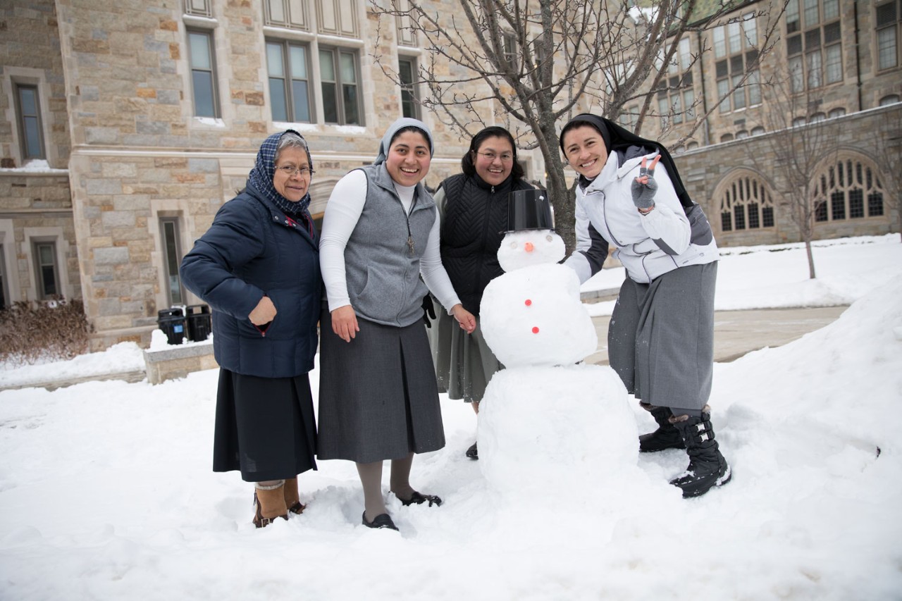 Participants in the U.S.-Latin American Sisters Exchange Program at BC's Woods College. Participants in the U.S.-Latin American Sisters Exchange Program at BC's Woods College.