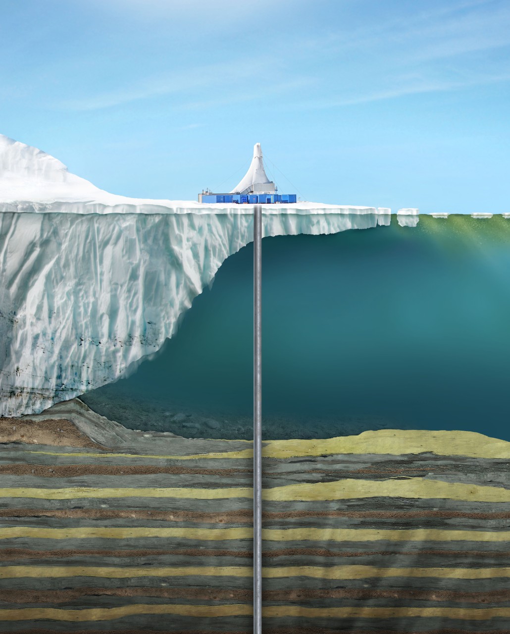 Antarctic sea floor sediment sampling Antarctic sea floor sediment sampling