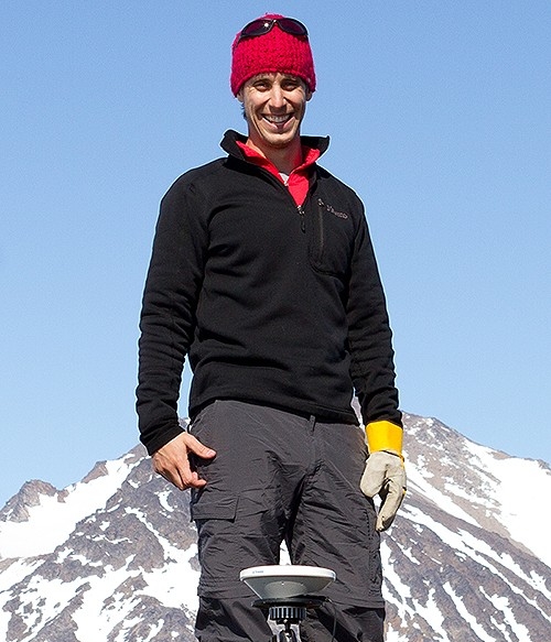 Asst. Prof. of Earth and Environmental Sciences Jeremy Shakun, conducting research on the Greenland ice sheet in 2014 Asst. Prof. of Earth and Environmental Sciences Jeremy Shakun, conducting research on the Greenland ice sheet in 2014