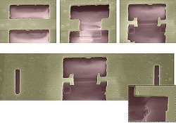 Image: Juan M. Merlo/Boston College This image shows the cavities where a three-step conversion process—from surface plasmon to photon and back to surface plasmon—takes place. Image: Juan M. Merlo/Boston College This image shows the cavities where a three-step conversion process—from surface plasmon to photon and back to surface plasmon—takes place.