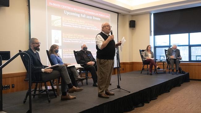 Fr. Massa introduces panel