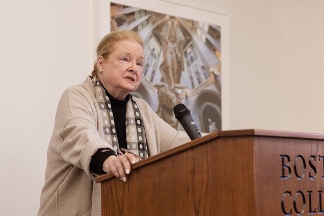 Mary Ann Glendon at podium