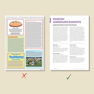 Angelo Canta bulletin design