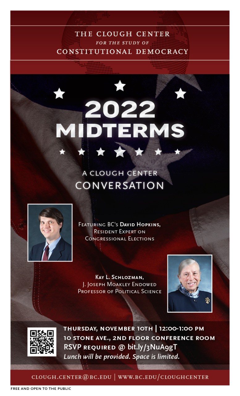 2022 Midterms, A Clough Conversation Flyer