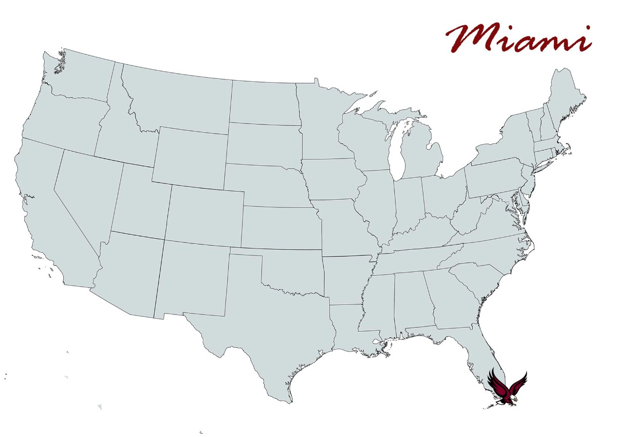 Miami Chapter Map Location Marker