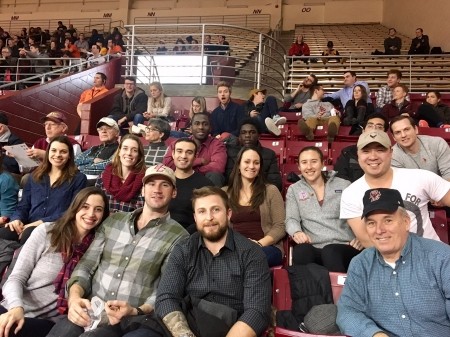 BC veterans at basketball game