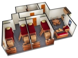 6 Person Suite 3D