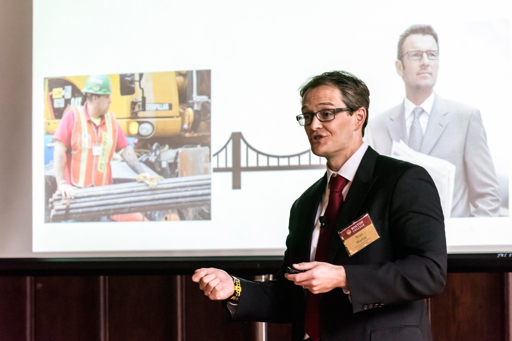 Sean Martin presenting