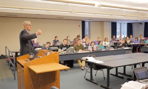 Professor Cassidy teaching