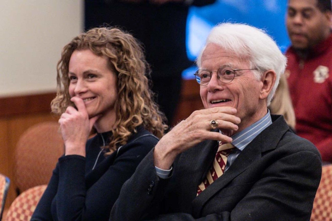 Mary Lynch Witkowski and Peter S. Lynch ’65