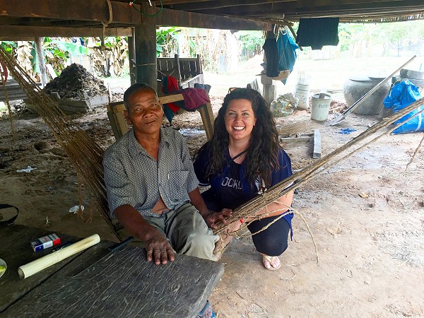 Meeting my friend Haeng’s dad in his village.