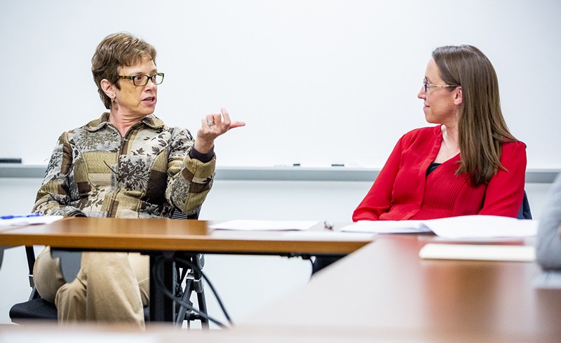 Associate professors Susan Tohn and Tina Matz