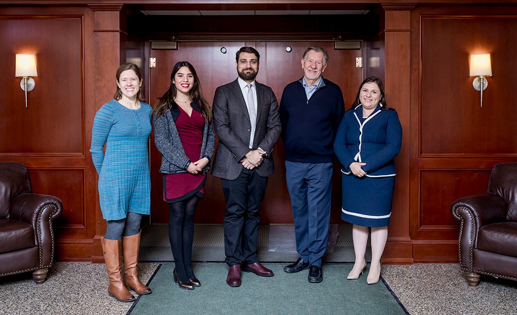 From left: Mary Holper, Estefania Palacios Pizarro, Rodrigo Azócar Simonet, Westy Egmont, and Adela Gómez Trincado