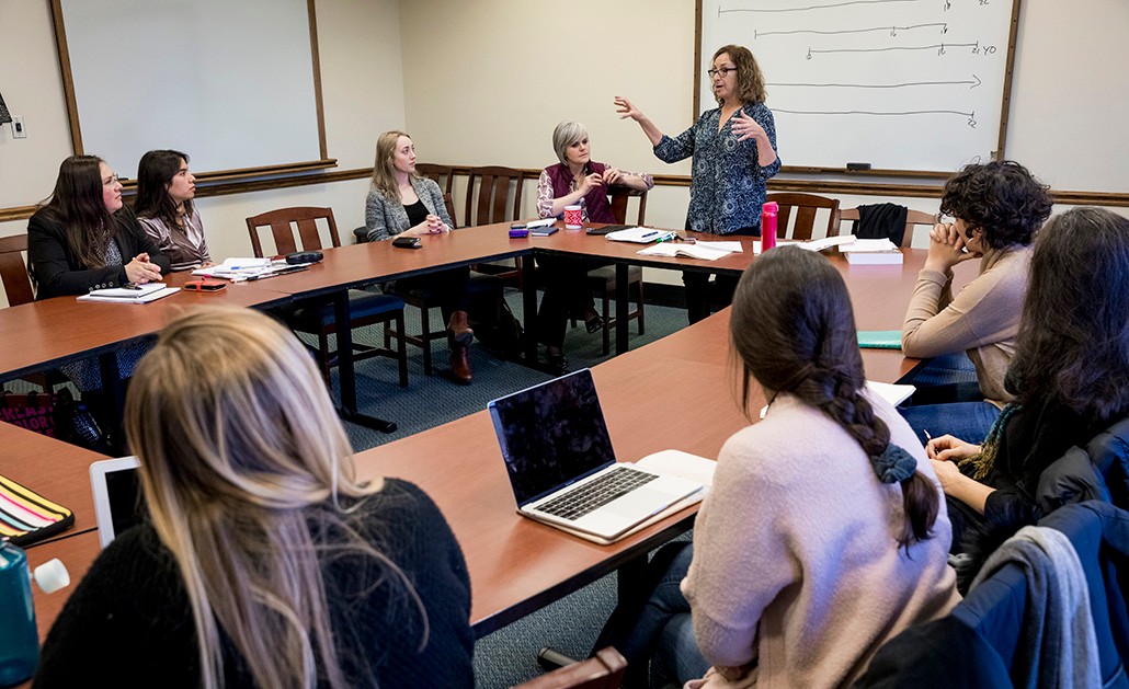 The PUC team attends Clinical Professor Francine Sherman's class.