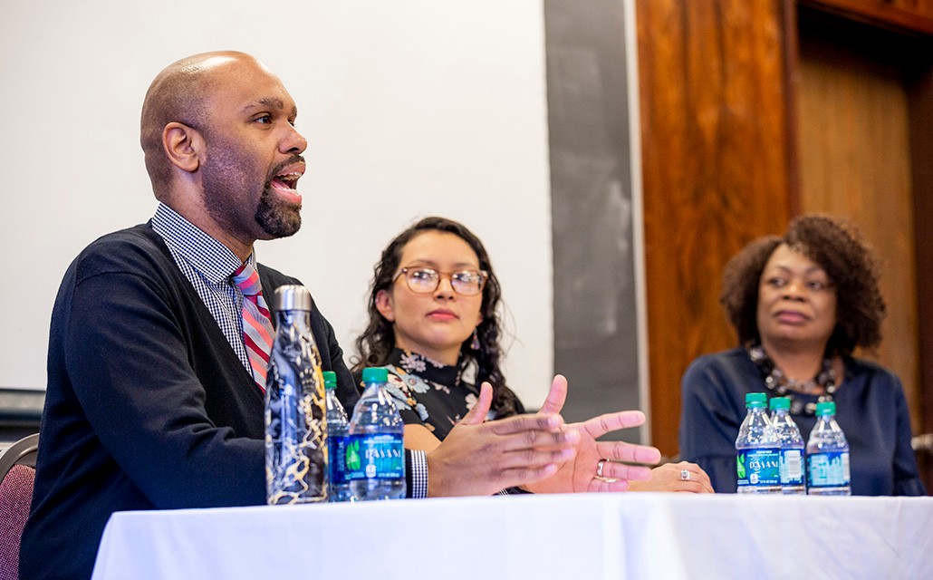 Tyrone Parchment, María Piñeros-Leaño, and Margaret Lombe