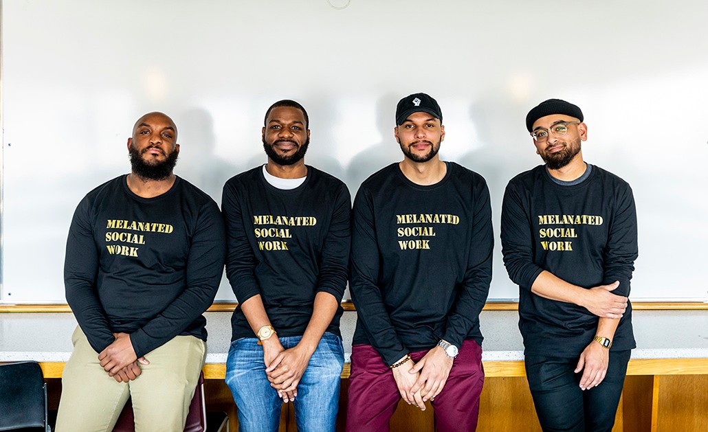 From left to right: Josh McNeil, Marvin Toliver, Michael Grinnell, and Jesse Wiltey