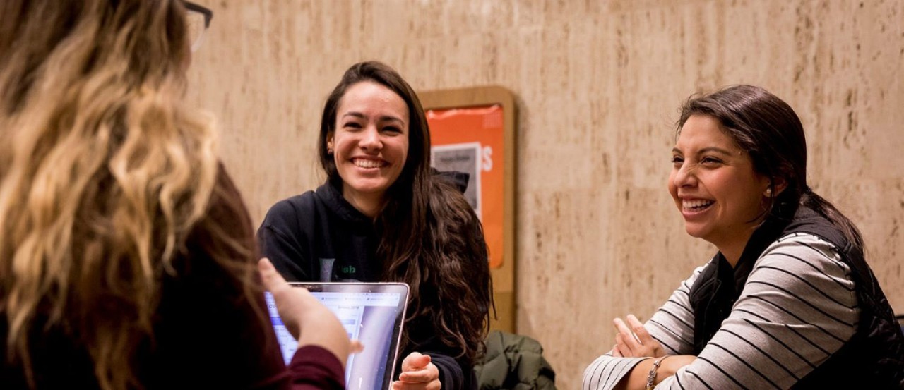 Students chatting