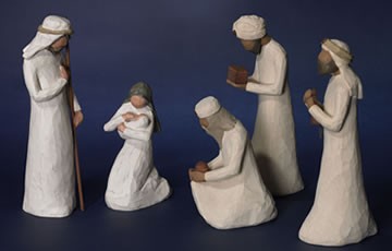 Jesus, Mary, Joseph, and the 3 Magi