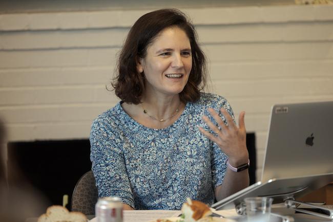 Rachel Gordan during her luncheon colloquium