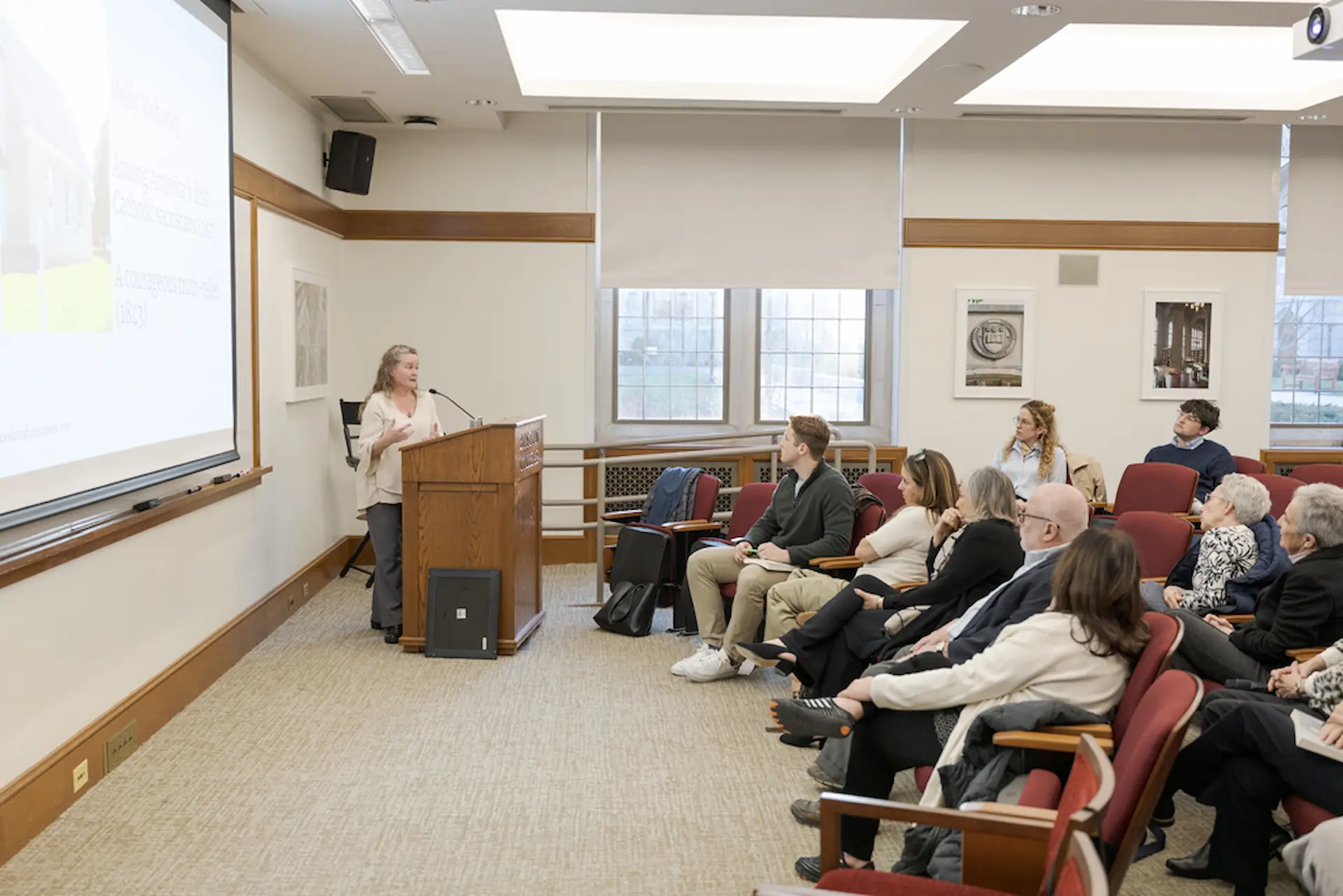 Audience View of Jeannine Hill Fletcher's lecture