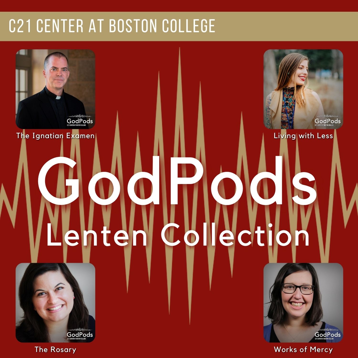 GodPods Lenten Collection Logo - GodPods Lenten Collection - with faces