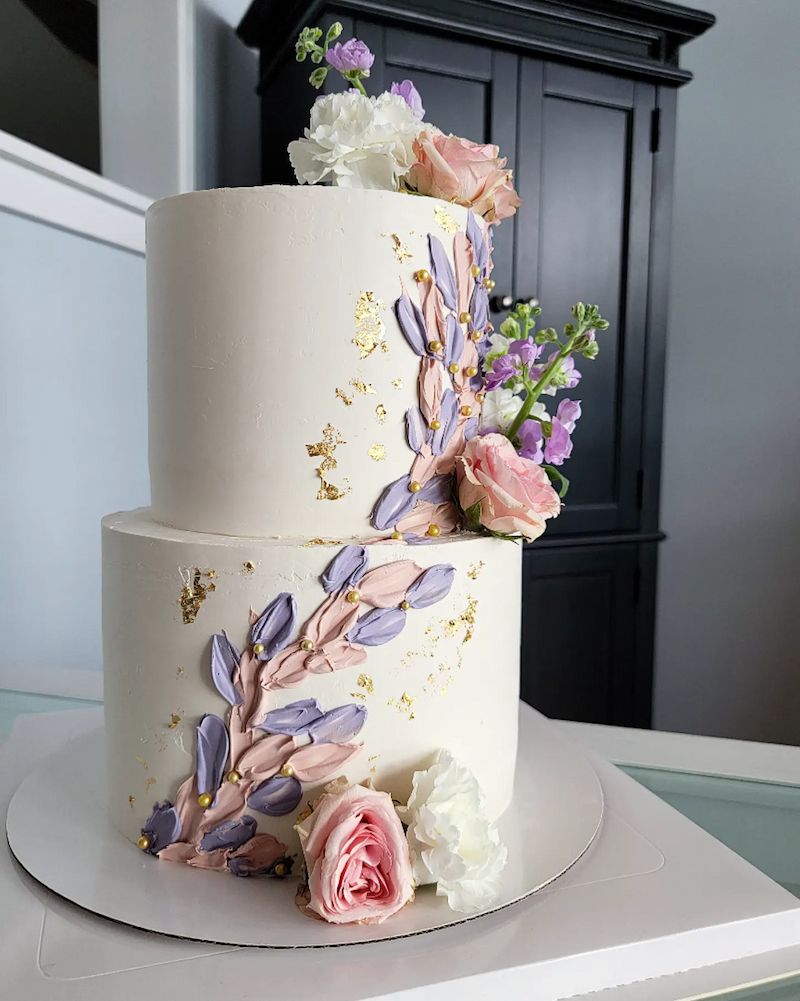A decorated cake